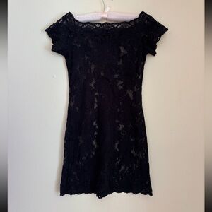 Elegant Black Lace Dress Victorias Secret